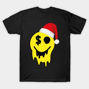 Psychedelic Smile Santa 2023 dollar T-Shirt